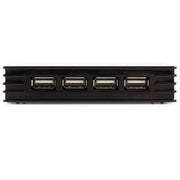 StarTech.com 7 Port Compact Black USB 2.0 Hub - TAA