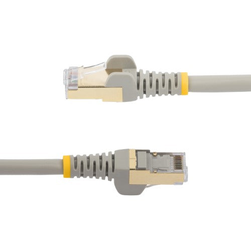 StarTech.com 3m CAT6a Ethernet Cable - 10 Gigabit Shielded Snagless RJ45 100W PoE Patch Cord - 10GbE STP Network Cable w/Strain Relief - Grey Individually Tested/Wiring is UL Certified/TIA