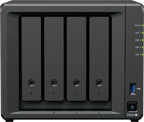Synology DiskStation DS425+ NAS/storage server Intel® Celeron® J4125 2 GB DDR4 0 TB Black