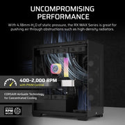 Corsair iCUE LINK RX120 MAX Computer case Fan 12 cm Black 3 pc(s)