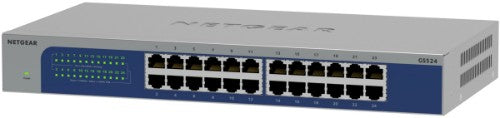 NETGEAR GS524-300AUS network switch Unmanaged Gigabit Ethernet (10/100/1000) Grey