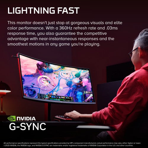 HyperX OMEN OLED 34 inch WQHD 360Hz Gaming Monitor - OMEN OLED 34