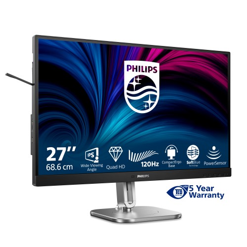 Philips 4000 series 27B2N4500/75 computer monitor 68.6 cm (27") 2560 x 1440 pixels Quad HD LCD Grey