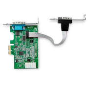 StarTech.com 2-port PCI Express RS232 Serial Adapter Card - PCIe RS232 Serial Host Controller Card - PCIe to Serial DB9 - 16950 UART - Low Profile Expansion Card - Windows & Linux - TAA