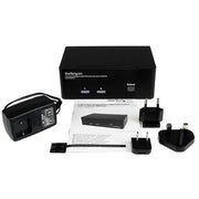 StarTech.com 2 Port Dual DisplayPort USB KVM Switch with Audio & USB 2.0 Hub - TAA