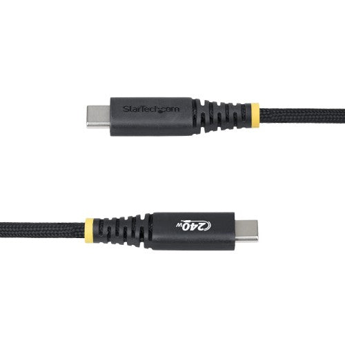 StarTech.com 10ft (3m) USB-C Charging Cable, Durable and Ultra-Flexible, 240W (5A) PD EPR, USB 2.0 Laptop Charger Cable, USB-IF Certified, Rugged USB-C Charging Cord