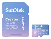 SanDisk Creator 512 GB MicroSDXC UHS-I Class 10