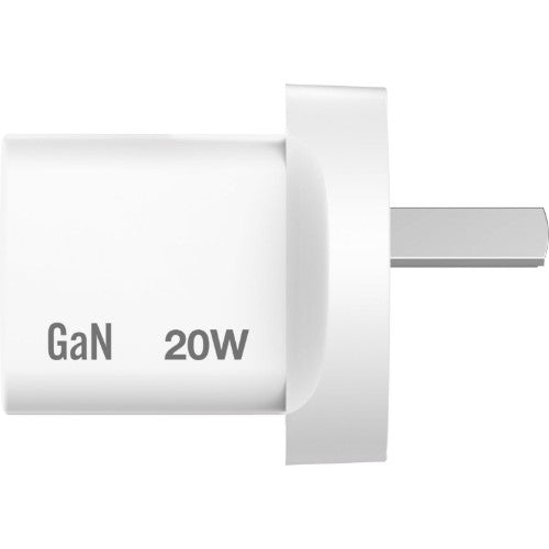Verbatim Mini GaN Charger with USB-C Cable Universal White AC Fast charging Indoor