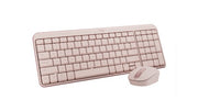 Logitech MK250 Compact Bluetooth Wireless Combo keyboard Mouse included Universal RF Wireless + Bluetooth QWERTY US English Rose