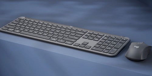 Logitech 920-012499 keyboard Mouse included Office RF Wireless + Bluetooth English Graphite