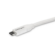StarTech.com 13ft (4m) USB-C Fast Charging Cable, Charge & Sync, 100W (5A) PD, USB 2.0, USB-IF Certified - White USB C Charging Cord
