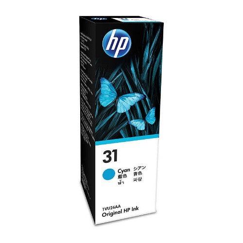 HP 31 70ML 8000 PAGES CYAN INK BOTTLE FOR HP SMART TANK 455