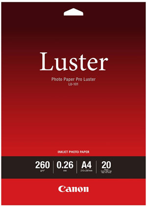Canon LU-101 Luster Photo Paper Pro A4 - 20 Sheets