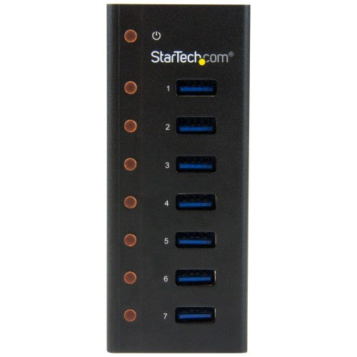 StarTech.com 7-Port USB 3.0 Hub (5Gbps) - Desktop or Wall-Mountable Metal Enclosure