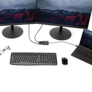 StarTech.com USB-C to Dual DisplayPort 1.2 Adapter, USB Type-C Multi-Monitor MST Hub, Dual 4K 30Hz/1080p 60Hz DP Laptop Display Extender / Splitter, Extra-Long Built-In Cable - Windows Only