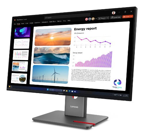 Lenovo ThinkVision P24Q-40 computer monitor 60.5 cm (23.8") 2560 x 1440 pixels Quad HD LCD Black