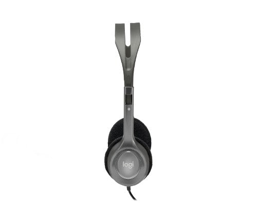 Logitech 981-000459 headphones/headset Wired Head-band Office/Call center Grey, Dark Grey