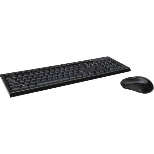 Verbatim Silent Wireless & Mouse- PCR keyboard Mouse included Universal RF Wireless QWERTY Black