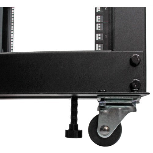 StarTech.com 25U 4-Post Server Rack, 19in Open Frame Rack with 40in (101cm) Mounting Depth and 1200lb (544kg) Weight Capacity, Mobile or Floor Mount IT Rack