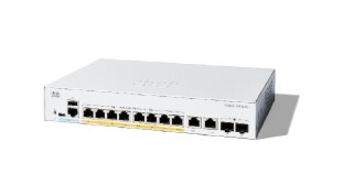 Cisco Catalyst 1300-8T-E-2G Managed Switch, 8 Port GE, Ext PS, 2x1GE Combo, Limited Lifetime Protection (C1300-8T-E-2G)