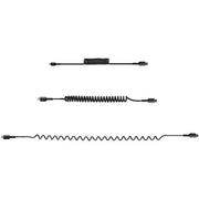 StarTech.com 20in / 50cm USB C to Lightning Cable, MFi Certified, Coiled iPhone Charger Cable, Black, Durable TPE Jacket Aramid Fiber, Heavy Duty Coil Lightning Cable