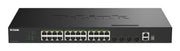 D-Link 28-Port Gigabit Stackable PoE+ Smart Managed Switch with 4 x 10G SFP+ Ports