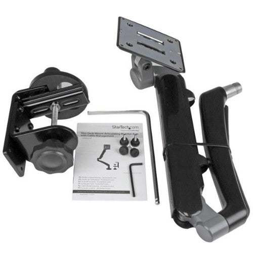 StarTech.com Single Desk-Mount Monitor Arm - Full Motion Articulating - Steel - For up to 34" (15.4lb/7kg) Displays - TAA