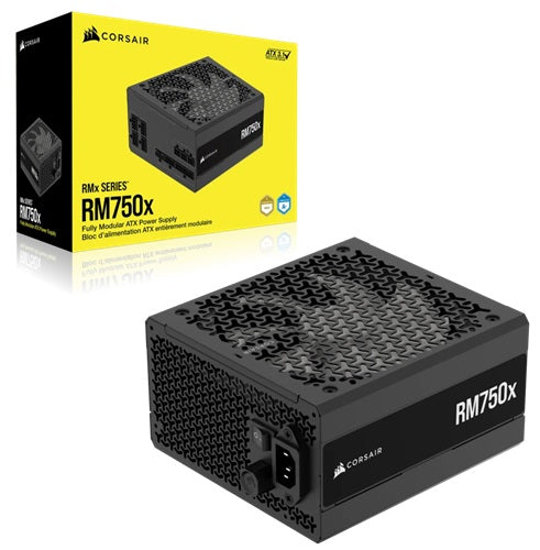 Corsair RMx Series RM750x Cybenetics Gold ATX3.1 PCIe5.1 Fully Modular Power Supply