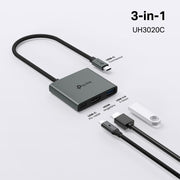 TP-Link UH3020C interface hub USB Type-C 5000 Mbit/s Grey
