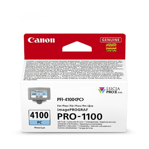 Canon PFI-4100PC PHOTO CYAN INK TANK FOR PRO-1100 80ML