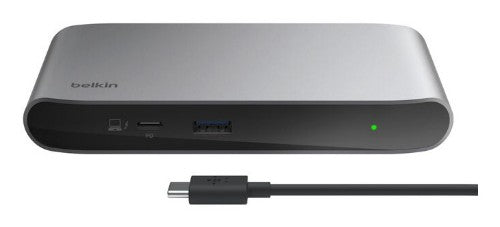 Belkin INC013AUSGY interface hub Thunderbolt 4 40000 Mbit/s Black, Grey