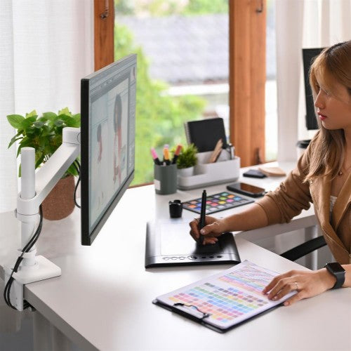 Ergotron NX Series 45-669-216 monitor mount / stand 86.4 cm (34") Desk Black, White