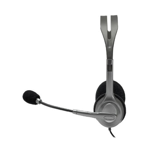 Logitech 981-000459 headphones/headset Wired Head-band Office/Call center Grey, Dark Grey