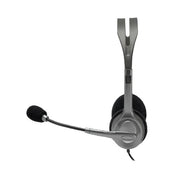 Logitech 981-000459 headphones/headset Wired Head-band Office/Call center Grey, Dark Grey