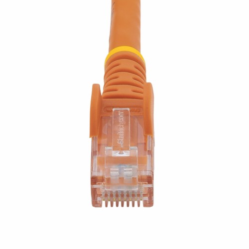StarTech.com 3m CAT6 Ethernet Cable - Orange CAT 6 Gigabit Ethernet Wire -250MHz 100W PoE RJ45 UTP Network/Patch Cord Snagless w/Strain Relief Individually Tested