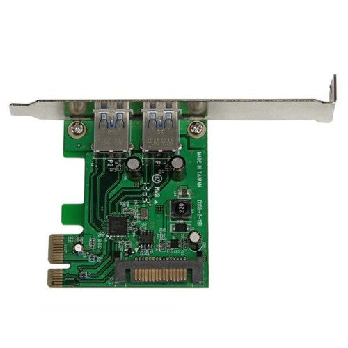 StarTech.com 2 Port PCI Express PCIe SuperSpeed (5Gbps) USB 3.0 Card Adapter with UASP - SATA Power - TAA