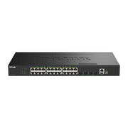 D-Link 28-Port Gigabit Stackable PoE+ Smart Managed Switch with 4 x 10G SFP+ Ports