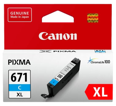 Canon CLI-671XLC ink cartridge 1 pc(s) Original High (XL) Yield Cyan