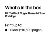 HP 81A Black Original LaserJet Toner Cartridge