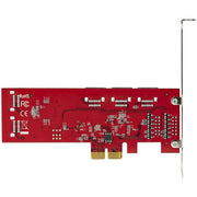 StarTech.com SATA PCIe Card - 10 Port PCIe SATA Expansion Card - 6Gbps - Low/Full Profile - Stacked SATA Connectors - ASM1062 Non-Raid - PCI Express to SATA Converter/Adapter - TAA