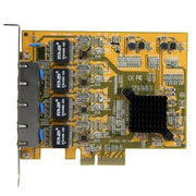 StarTech.com 4-Port PCIe Gigabit Network Adapter Card - TAA