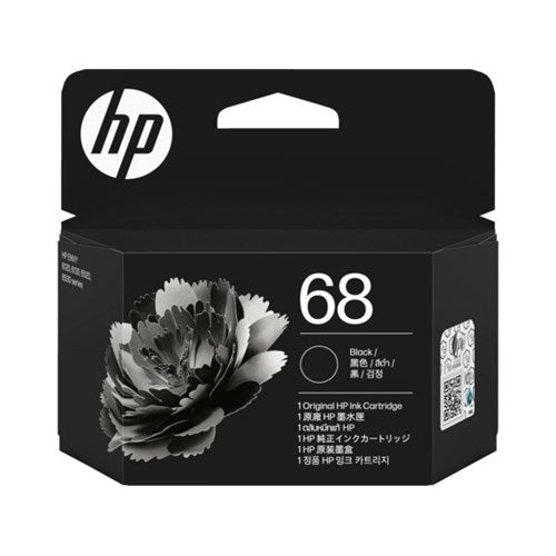 HP 68 BLACK ORIGINAL INK CARTRIDGE 160 PAGE YIELD FOR ENVY 6120 6130 6520 6530
