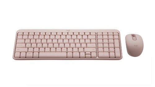 Logitech MK250 Compact Bluetooth Wireless Combo keyboard Mouse included Universal RF Wireless + Bluetooth QWERTY US English Rose
