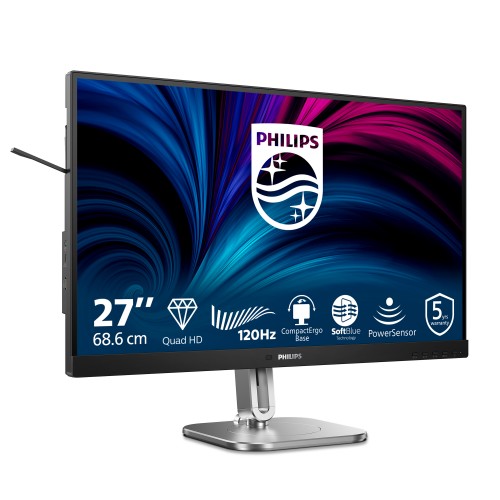 Philips 4000 series 27B2N4500/75 computer monitor 68.6 cm (27") 2560 x 1440 pixels Quad HD LCD Grey