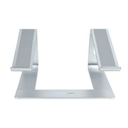 StarTech.com Laptop Stand for Desk, Supports 5kg/11lb, Aluminum, Silver, Ergonomic Laptop Riser, Portable Laptop Holder, Computer Stand for Macbook Air/Pro, Dell XPS, Lenovo