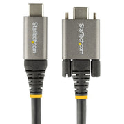 StarTech.com 20in (50cm) USB-C Cable, Side Screw Locking, USB 10Gbps, 100W (5A) Power Delivery, 8K 60Hz / 4K 144Hz DP Alt Mode - Thunderbolt Compatible