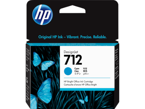 HP 712 29-ml Cyan DesignJet Ink Cartridge