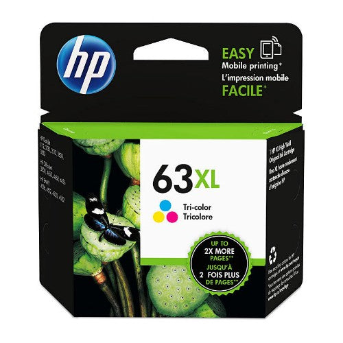 HP 63XL TRI COLOUR INK CARTRIDGE HIGH YIELD