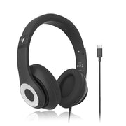 VERBATIM Audio Headphone Mic Classic Type C - Black, Clear Sound, Comfort, Robust Construction, Easy modern connection. Headset. Office & School 2025