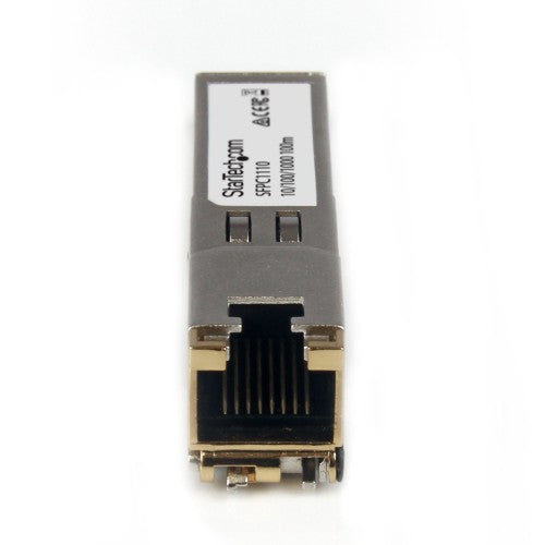StarTech.com Cisco SFP-GE-T Compatible SFP Module - 1000BASE-T - SFP to RJ45 Cat6/Cat5e - 10/100/1000 Mbps - RJ-45 100m - Cisco IE3400, IE3300, IE3200
